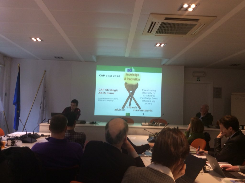 At #copa-cogeca workshop on #thematic-networks with #IngevanOost and #PeterParee