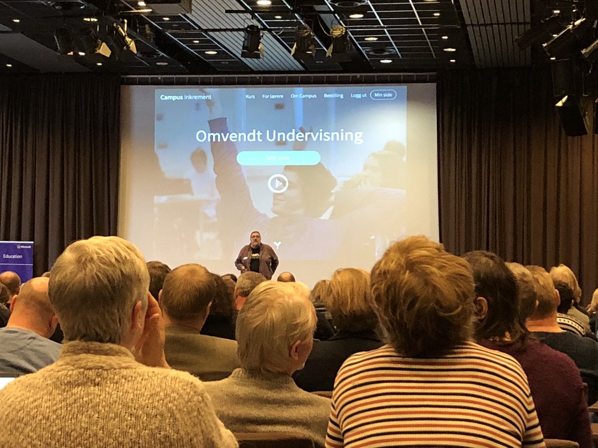 SMARTbruker's tweet photo. «Skap rom for elevaktivitet ved hjelp av omvendt undervisning» tips fra @moldeklev #læringpådigitaleflater https://t.co/quj5WTZFSp