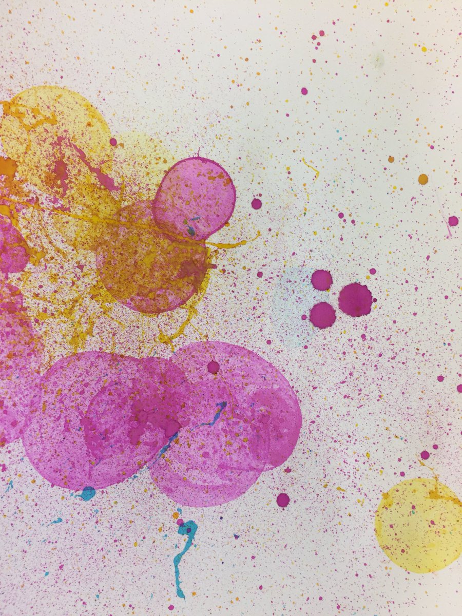 IsfecG's tweet photo. Technique en arts visuels = que faire avec de l’encre ? Encre soufflée (arbres dans la tempêtes) / encre à bulles, bulles d’encres (ballons dans le ciel) 
Fait avec des élèves ULIS et CP, adaptables à tous niveaux ! #artsvisuels #ecole #cp #ulis #encre https://t.co/v1fo6KeSpK