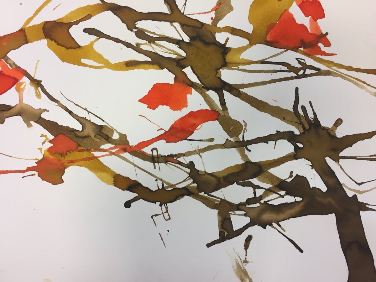 IsfecG's tweet photo. Technique en arts visuels = que faire avec de l’encre ? Encre soufflée (arbres dans la tempêtes) / encre à bulles, bulles d’encres (ballons dans le ciel) 
Fait avec des élèves ULIS et CP, adaptables à tous niveaux ! #artsvisuels #ecole #cp #ulis #encre https://t.co/v1fo6KeSpK