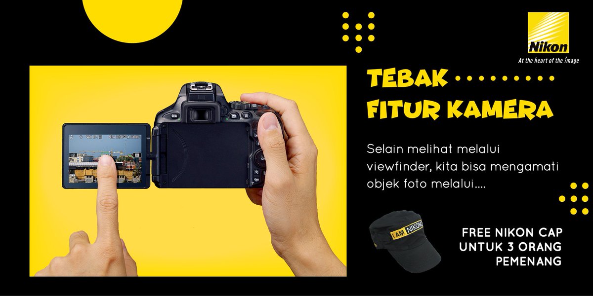 NikonIndonesia's tweet photo. Reply dengan fitur kamera yang ada di gambar di bawah ini. Jangan lupa mention
temenmu biar dia juga ikutan #NikonKuis: Tebak Fitur Kamera. Semoga beruntung ☺️ https://t.co/nUtaJza1lN