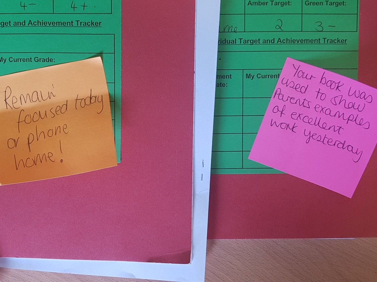CCAENGLISH's tweet photo. Post it note praise and targets ready for select students in 10Y3. #quickfeedback https://t.co/8aKILvhdew