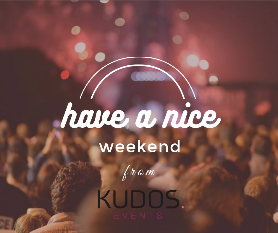Kudos_Events's tweet photo. Have a nice weekend!
#KudosEvents #EventManagement #ExhibitionSolution #weekend https://t.co/G1E3b7DXvf