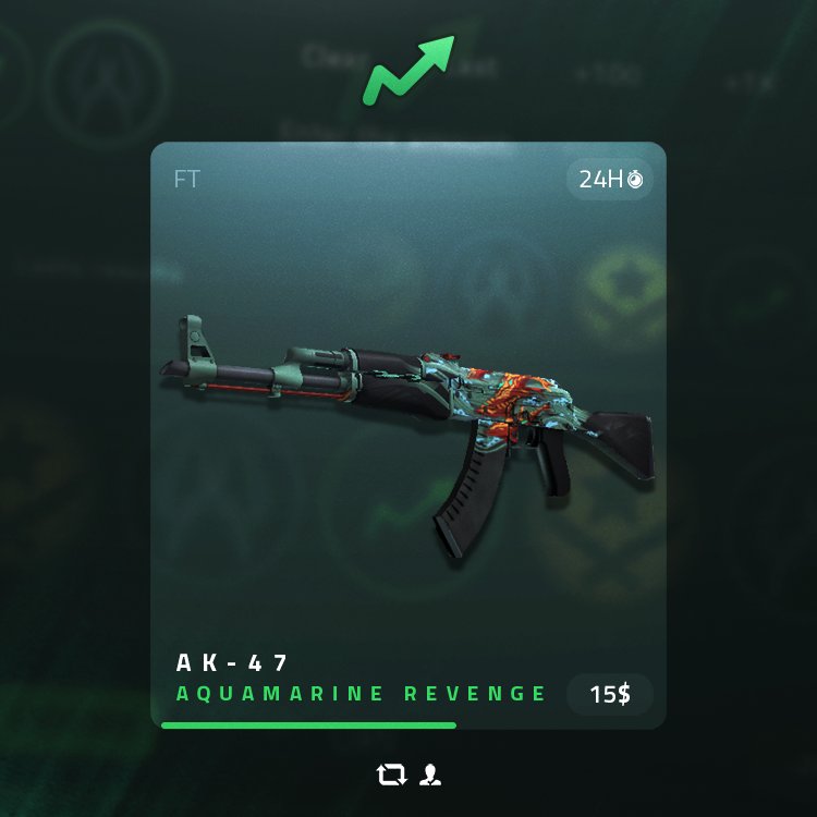 skinupgg's tweet image. AK AQUAMARINE REVENGE GIVEAWAY 🌊

To enter: 
📌 Enter our Karambit Tiger Tooth Giveaway
📲 Must Follow us 
🔄 Retweet &amp;amp; Like

Best of luck!
skinup.gg