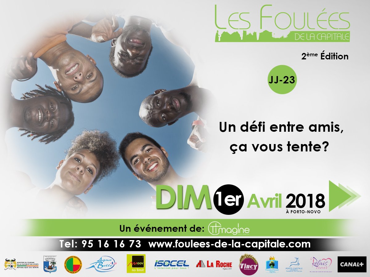 TimagineEvents's tweet photo. Avez-vous envie de relever un défi entre amis? Prenez rendez-vous avec les #FouleesDeLaCapitale en vous inscrivant via le lien https://t.co/sLtfZ9JShL et contactez le 95 16 16 73 pour confirmation. Inscription 1000 fr CFA. https://t.co/mfWkdZwL8A