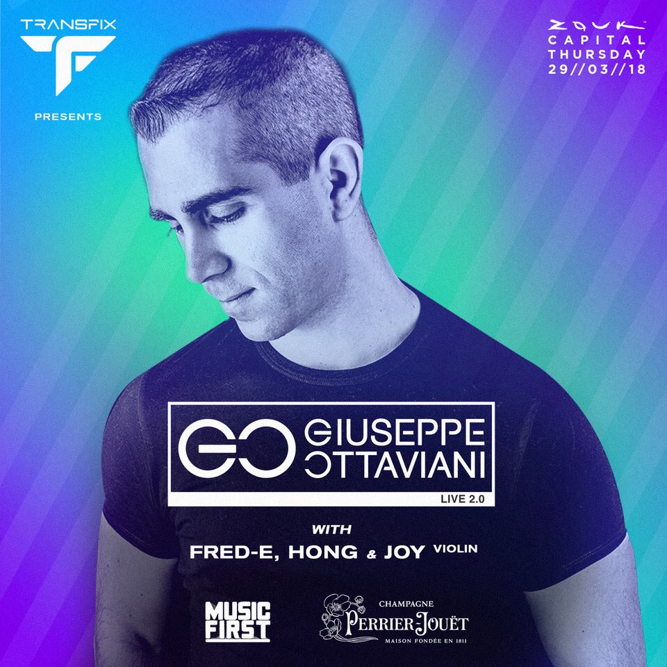 GOttaviani's tweet image. When you finally get to play at @zouksingapore! Catch my live 2.0 set at #transfix on Thursday March 29th 🎧