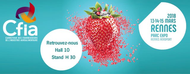SKWARE® sera présent au #CFIA2018, Hall 10 Stand H30 ! #IAA #stockage #process