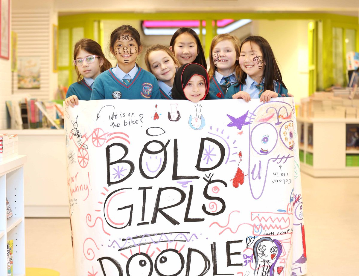 KidsBooksIrel's tweet photo. We had super fun in @easons yesterday launching #BOLDGIRLS with pupils from @stmarysdorsetst alongside @SarahCrossan @YasmeenMay @sharkeytweets  &amp; Martina Conlon McKenna. Check out all the pics here: https://t.co/OvsylzFuu1 https://t.co/SKPf1TaAFD