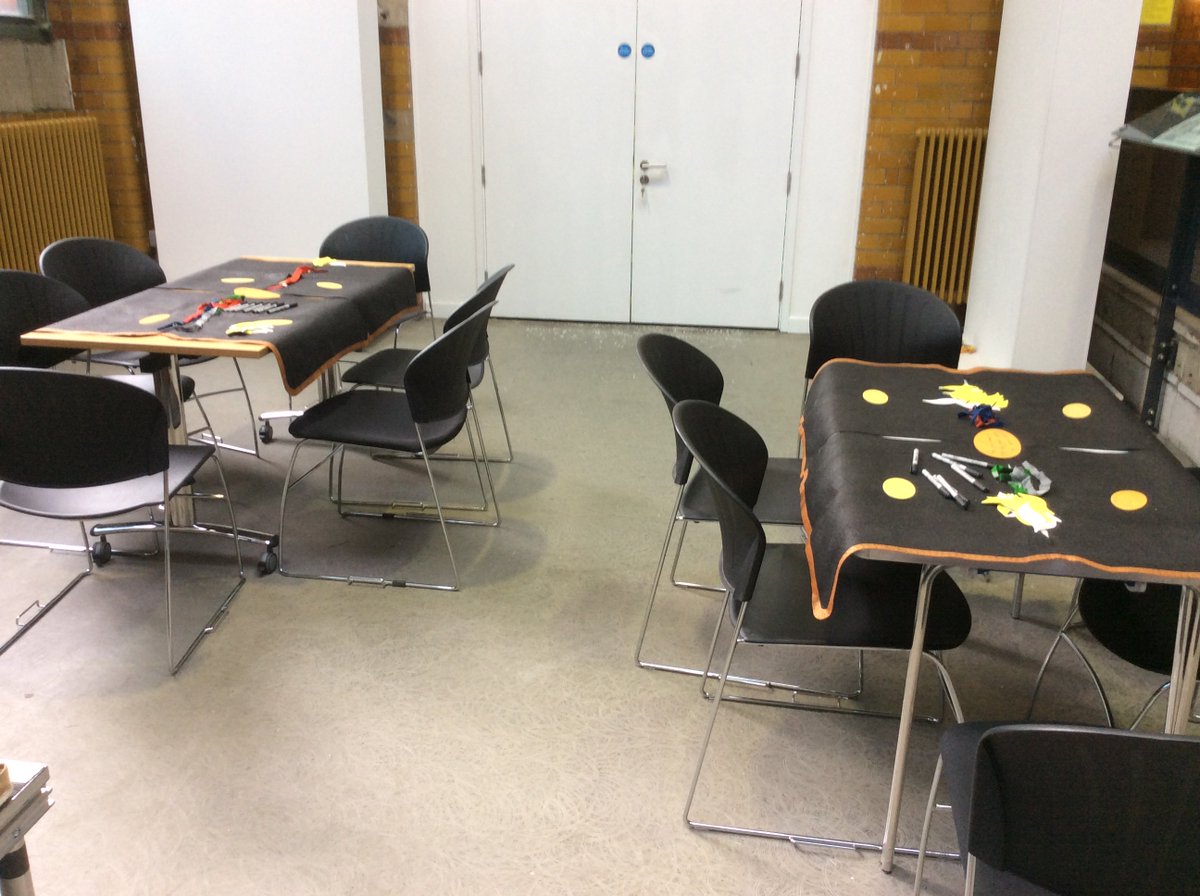 lye_crewe's tweet photo. All set up @PHMMcr for another @lye_crewe school workshop. https://t.co/kFvE9CfxyZ