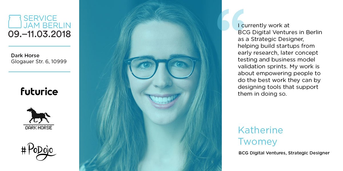 Say hi to our wonderful #GSJamBerlin coach, Katherine, #StrategicDesigner at @BCGDV • We’re jamming today!!! #GSJam