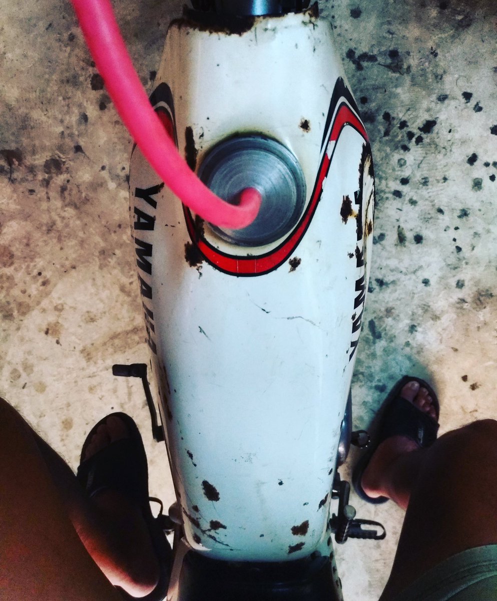 iamnai1980's tweet image. #RideForFun
#VintageBike
#YamahaTY175
#PhotoByAsusZE552KL