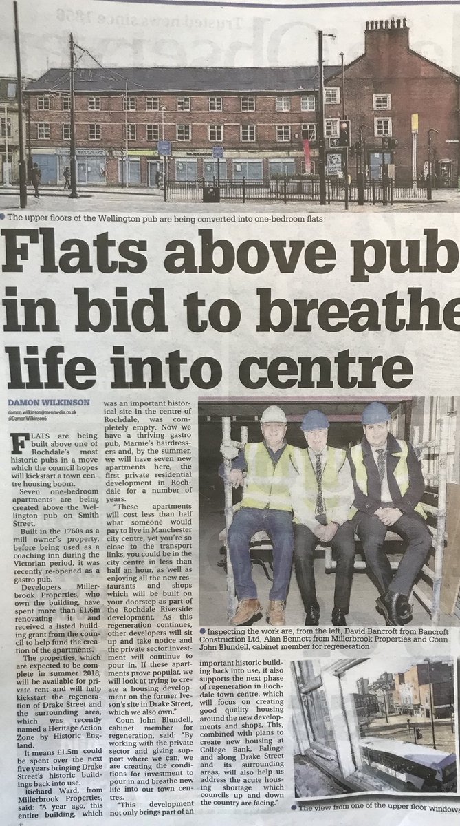 LabourRochdale's tweet photo. Flats brilliant: new town centre development set to breathe life into Rochdale https://t.co/1ojXOemUqQ