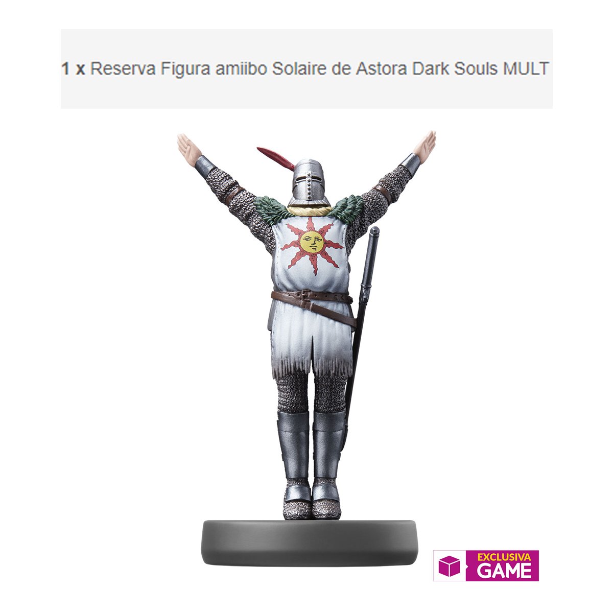 amiiboES's tweet photo. Praise the #preoder! Ya disponible para reserva el #amiibo de Solaire en @VideojuegosGAME (Y exclusiva) 
https://t.co/apKKQv127V https://t.co/I1HG2AqvYP