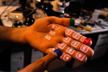 kisanaqve's tweet image. The SixthSense augmented reality system lets you project a phone pad onto your hand and phone a friend -- without removing the phone from your pocket. 
#mba2k16 #disruptiveTechnologies #lecture5 @FareesaMalik  @medialab