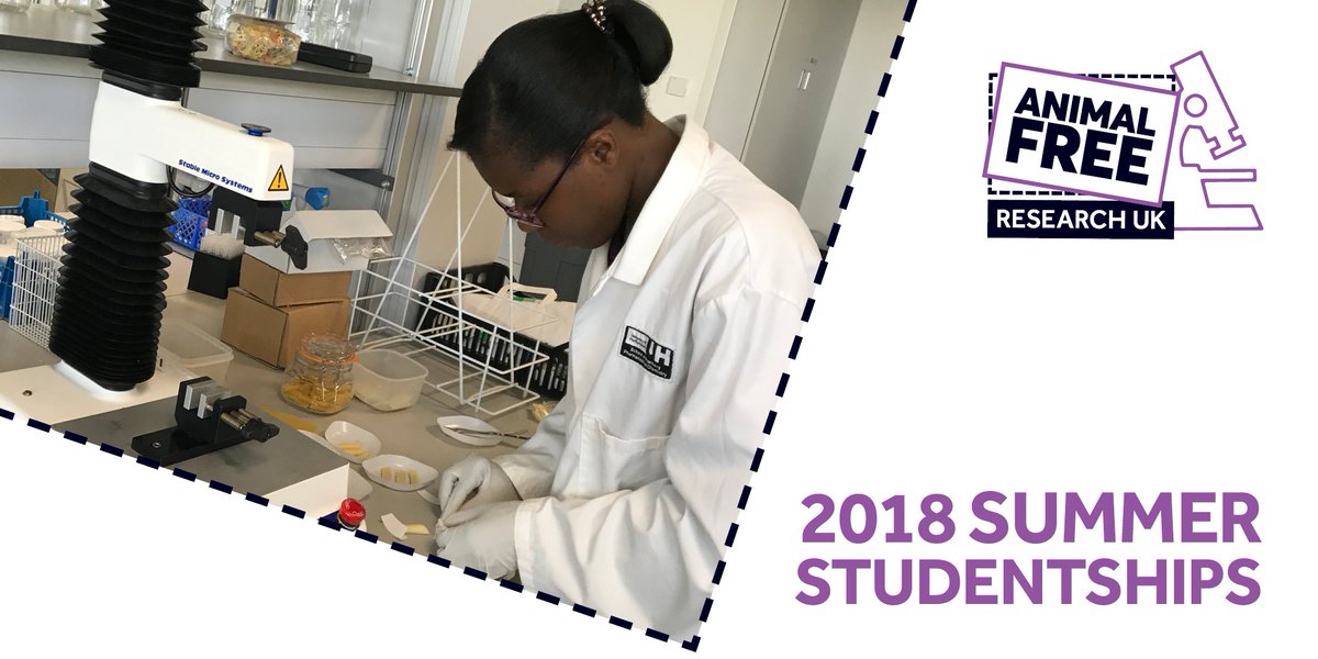 100% of last year's Summer Students would recommend the scheme to a friend or colleague.

Grant applications for 2018 #Summer #Studentships and #Fellowships are now open!

goo.gl/bk7Hbd
#science #biomedical #AnimalWelfare #research #AcWri #summerplacement