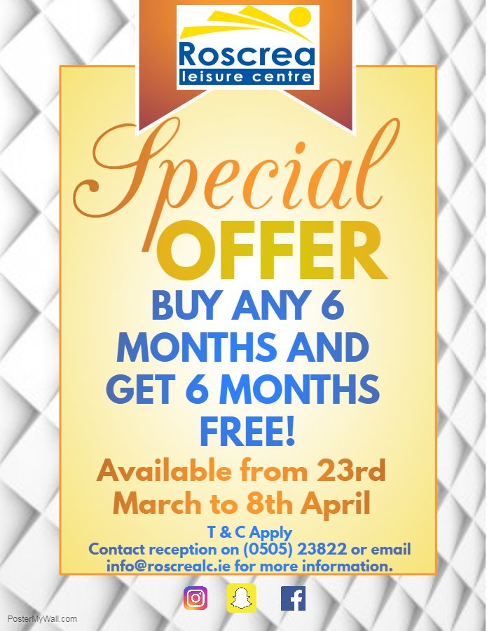 Roscrealc1's tweet photo. Great new offer, don't miss out! #SPECIALOFFER #gym #swimmingpool https://t.co/Y9ohyhbY73