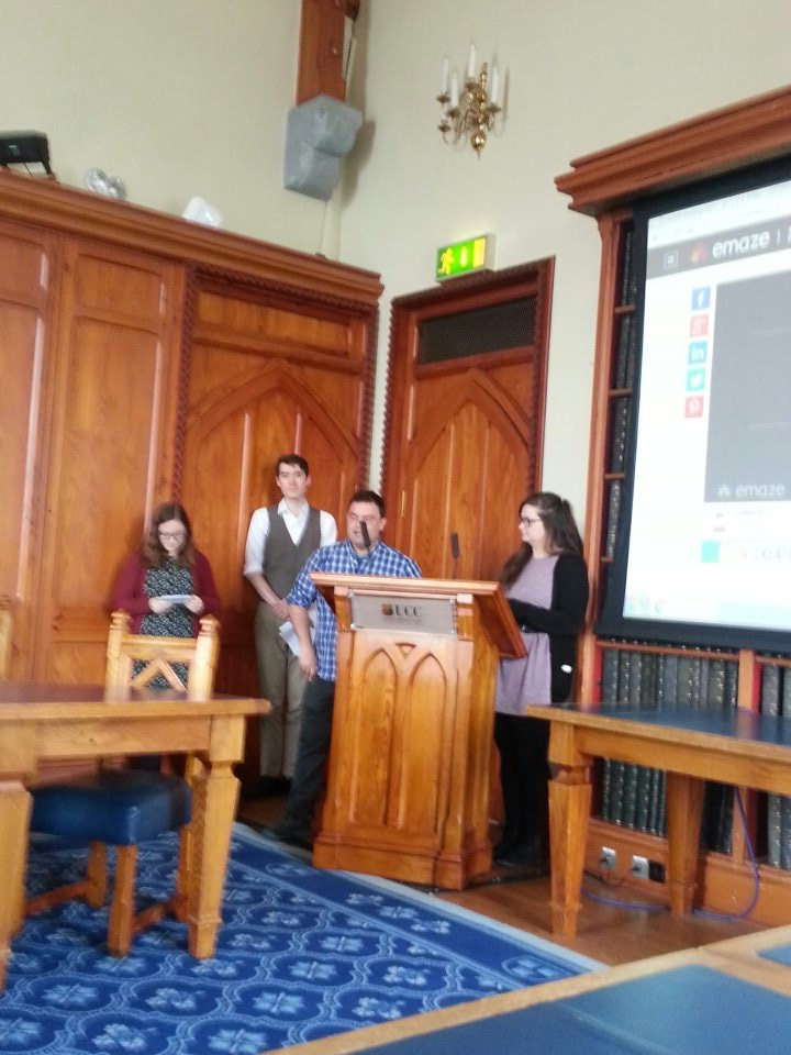 Marty_Rath's tweet photo. First speakers of the day, the spritely Panel 1! #Textualities18 https://t.co/713WAb15Lh