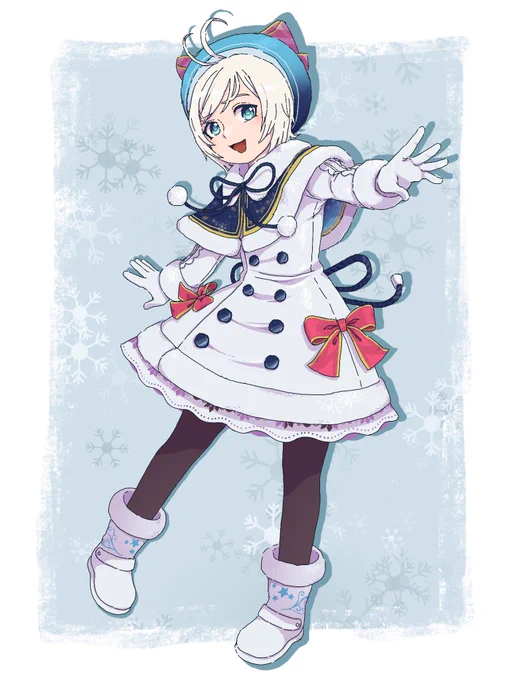 冬服シロちゃんそろそろ春服の季節だねー #SiroArt 
