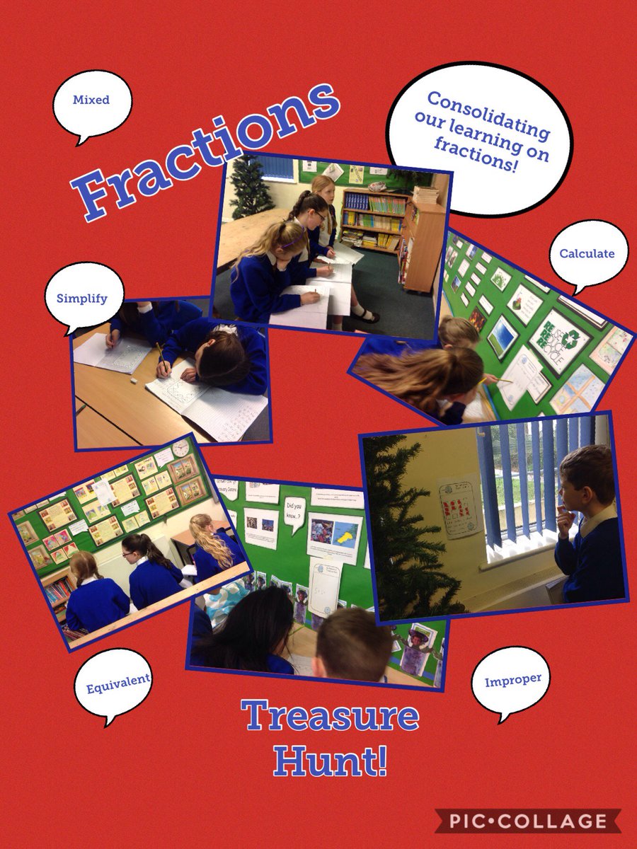 TJSchool3's tweet photo. The culmination of 6 weeks work on Fractions. Working together as a year group to solve the Fraction Treasure hunt! @JaneSargent17 @Djsimons1Daniel @TJSchool2 @TJSchool5 https://t.co/YMCBAoA6j6