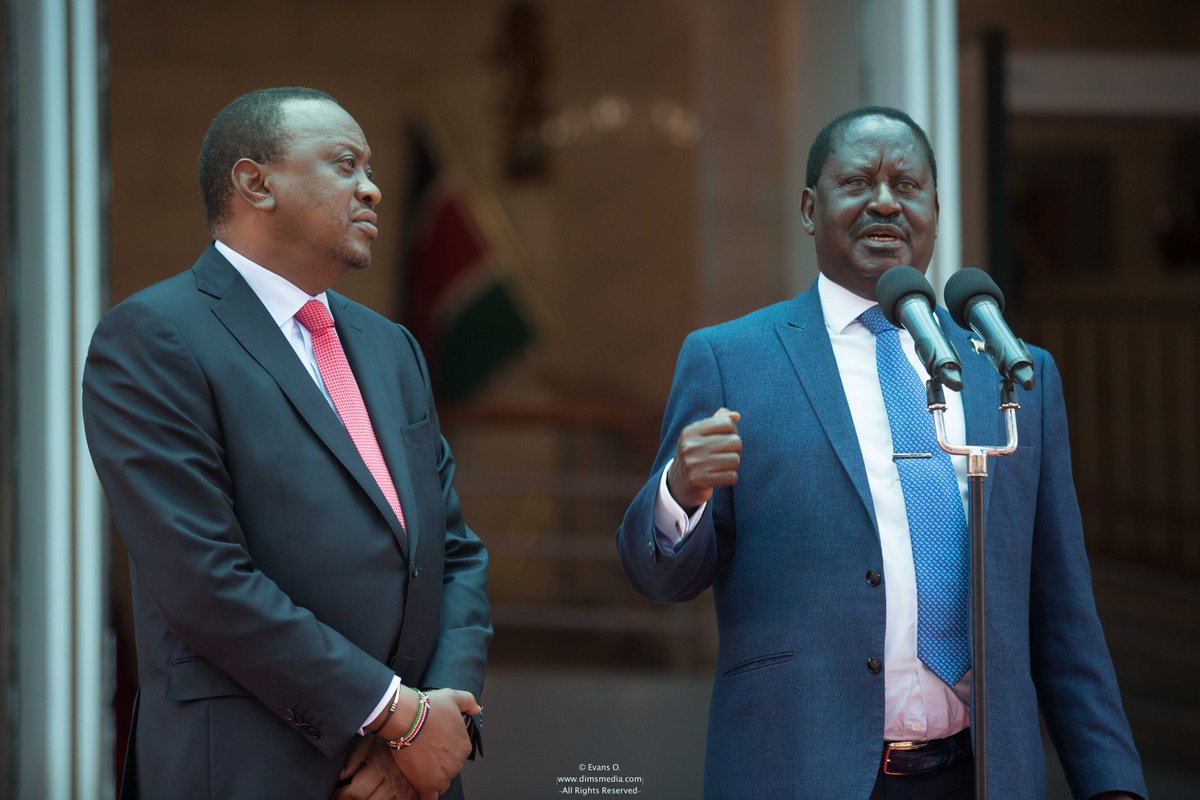 Raila Odinga (@railaodinga) on Twitter photo Had the pleasure of meeting my brother <a href="/UKenyatta/">Uhuru Kenyatta</a> for discussions on issues afflicting Kenya. We have resolved that the future our nation is more important than any sole individual Had the pleasure of meeting my brother <a href="/UKenyatta/">Uhuru Kenyatta</a> for discussions on issues afflicting Kenya. We have resolved that the future our nation is more important than any sole individual