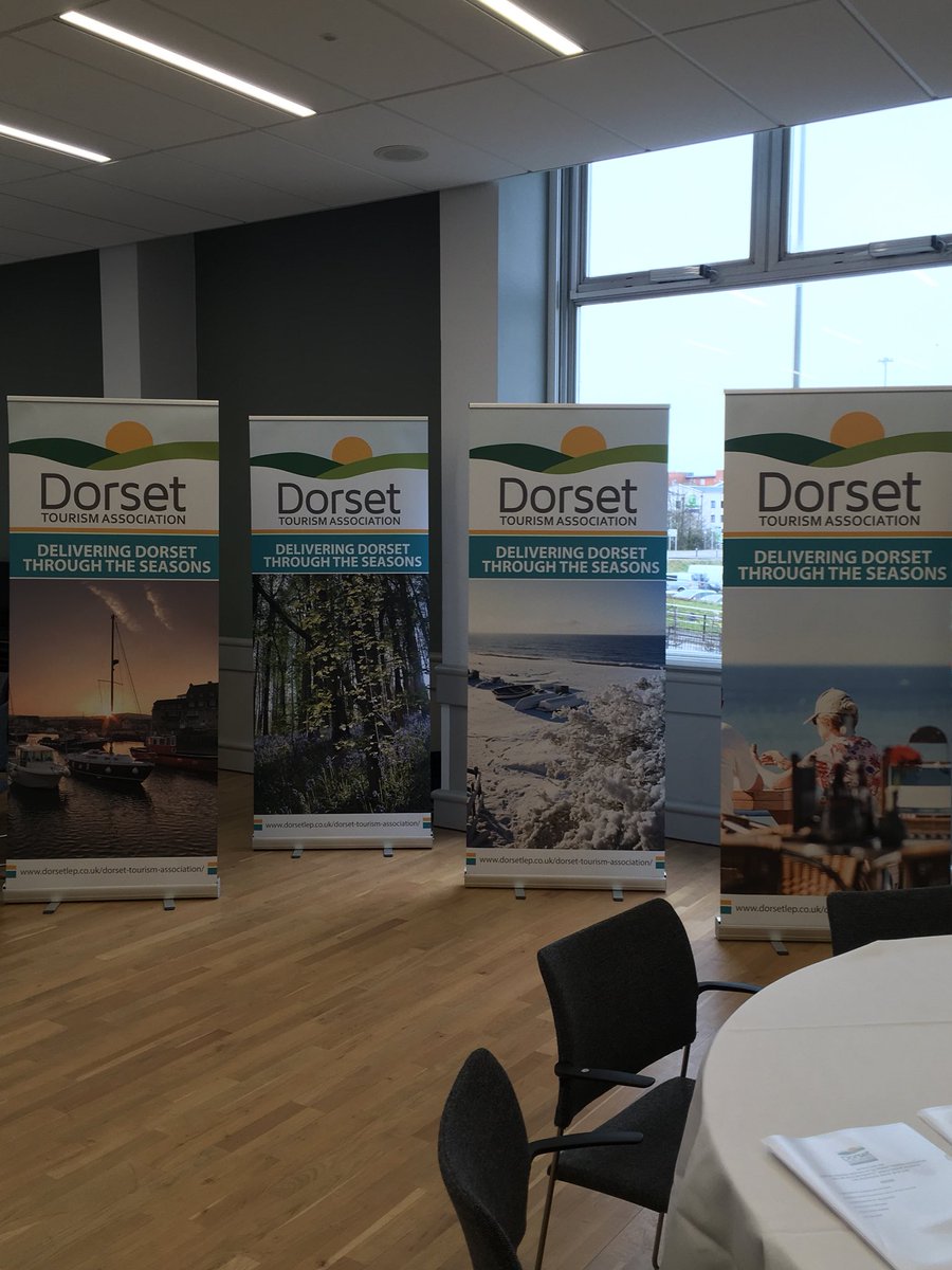 We love our new banners for the annual conference today! #dorsetthroughtheseasons ☀️🌦❄️