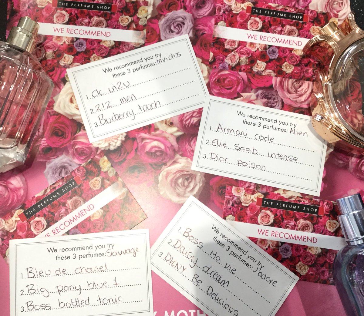 Here’s a few of our recommendations for this sunny Friday! Don’t worry if you’re not sure what to buy your loved one, we’re trained to help you find the perfect gift💕 <a href="/jayinmanchester/">Jason Morgan</a> <a href="/ThePerfumeShop/">theperfumeshop</a> #NatsNortheners