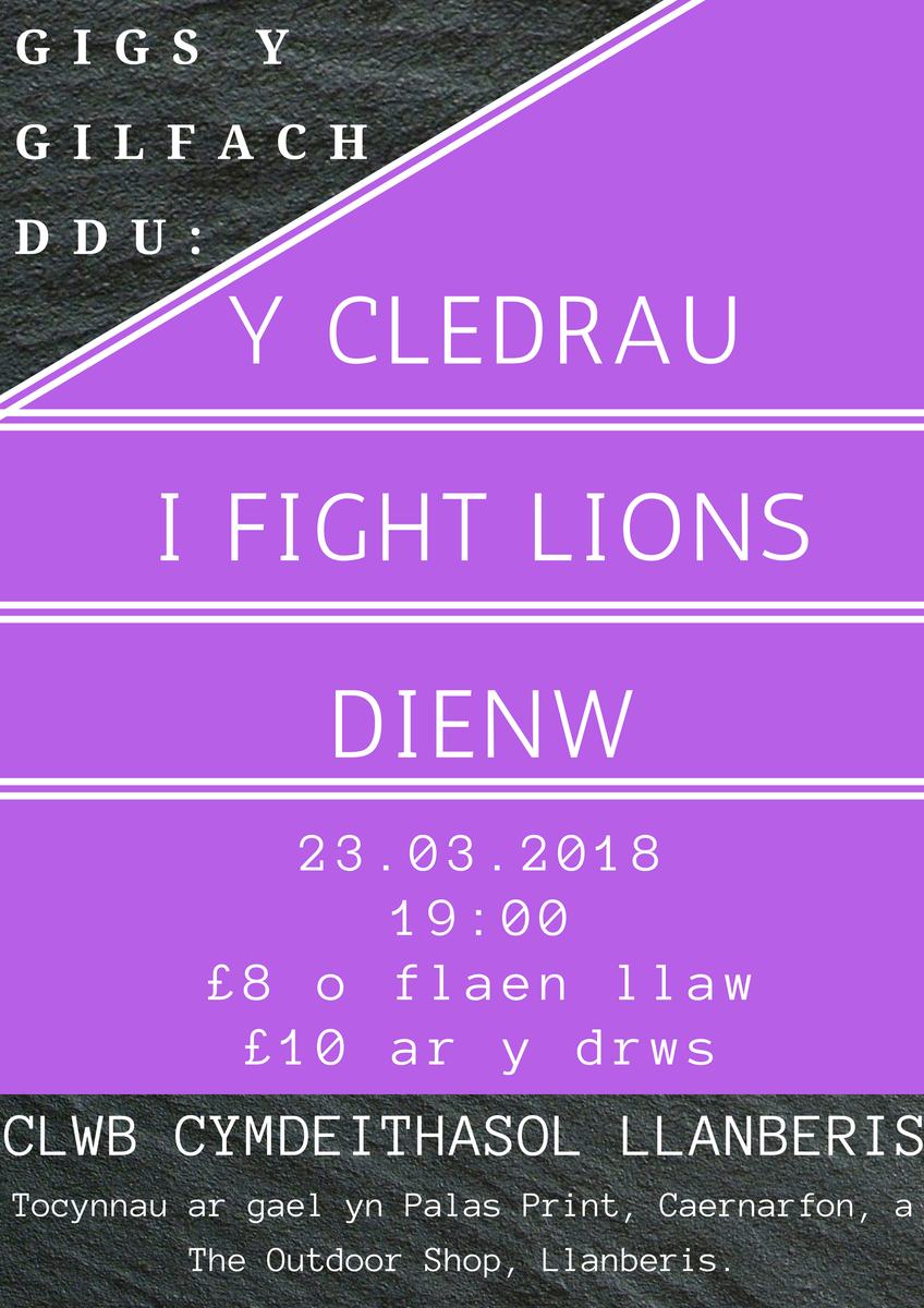 gigsgilfachddu's tweet photo. *NEWYDDION CYFFROUS* @dienwband fydd yn agor y gig mewn pythnefnos! Ac mae ei sengl dwbl nhw allan heddiw! Tocynnau allan rwan!! https://t.co/EVIY4RR5CJ https://t.co/ezDHeopHB0