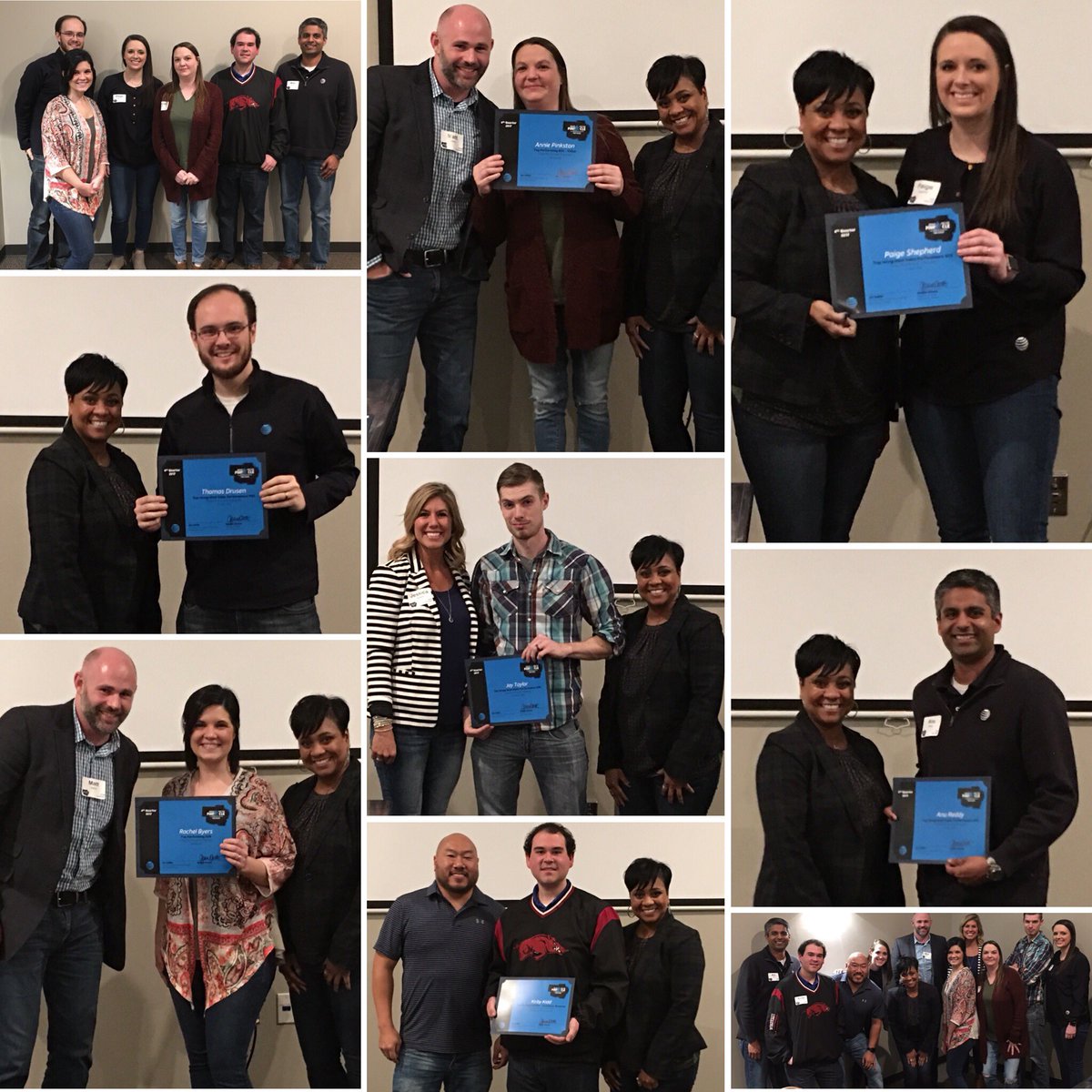 Had a great evening celebrating Tulsa/NWA Pinnacle Dinner!! Congrats to all the winners!! #MidStatesProud #LifeatATT ##PowerCentral