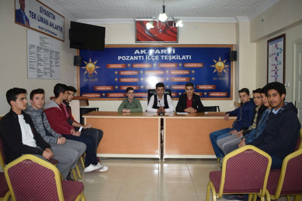 APozanti's tweet photo. Ak Parti Pozantı Yeni Seçmen Başkanlığı Haftalık Olağan Yönetim Kurulu Toplantımızı Gerçekleştirdik @MahmuttAktss @APozanti  @yusuf_arisoy @selcukkcoskun @TrkogluMustafa https://t.co/5WF1xuA58H