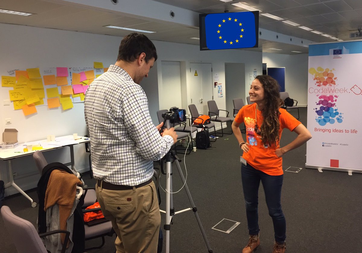 CodeWeekEU's tweet image. Want to know how our #CodeWeek ambassadors promote #digitalskills & #coding for kids in their countries? New video coming soon 👀🎬 Stay tuned...