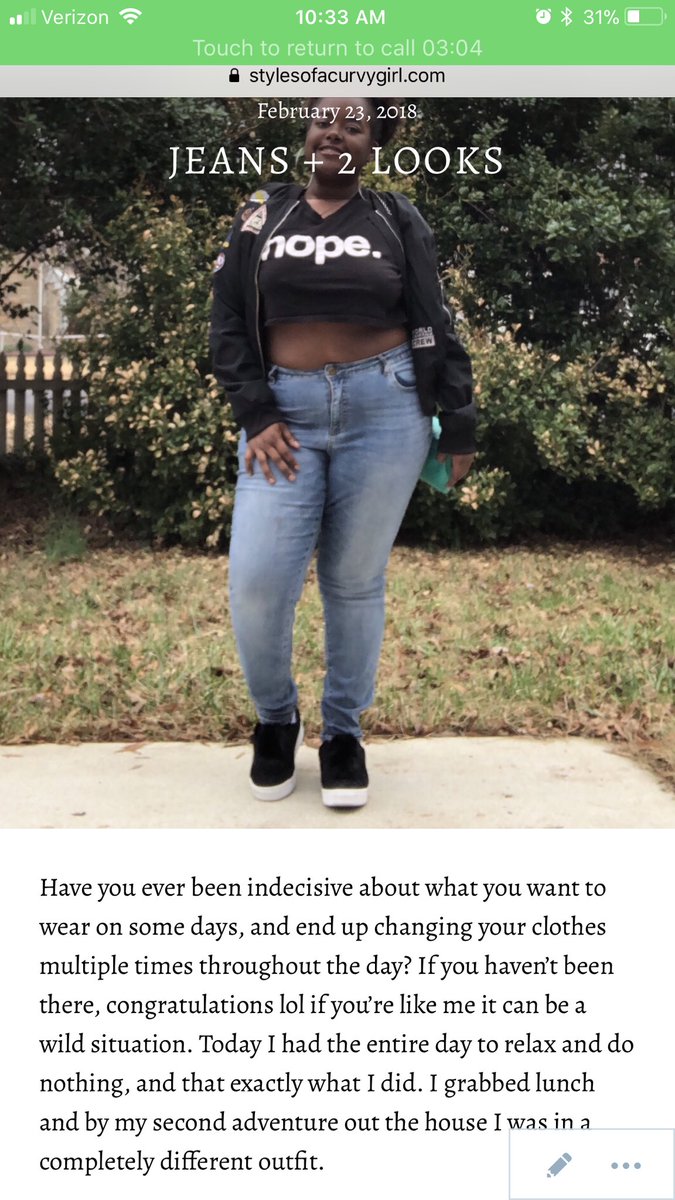 Moodyspoint_'s tweet photo. @WannasWorld *ahem* heeyyy 💁🏾♀️
I’m a plus size style blogger in MD showing off my curves & style while on a budget! https://t.co/wbEDZH9l8E #SOACG #SOACurvyGirl https://t.co/SoPZ9D5105