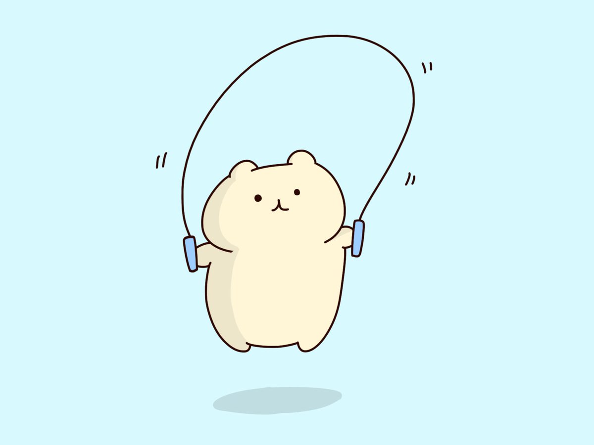 762日目「なわとび」1日1枚変な絵を描いています(´・ω・`)