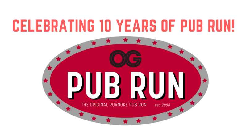 Join us Tues Mar 13, as we celebrate 10 years of the Original Pub Run Group!
<a href="/RunAboutRoanoke/">Runabout Roanoke</a>
@BRM26pt2
<a href="/City_of_Roanoke/">City of Roanoke</a>
<a href="/RoanokeChamber/">RoanokeChamber</a>
<a href="/HungryAsianRke/">John Park</a>
bit.ly/2FGJX7m
