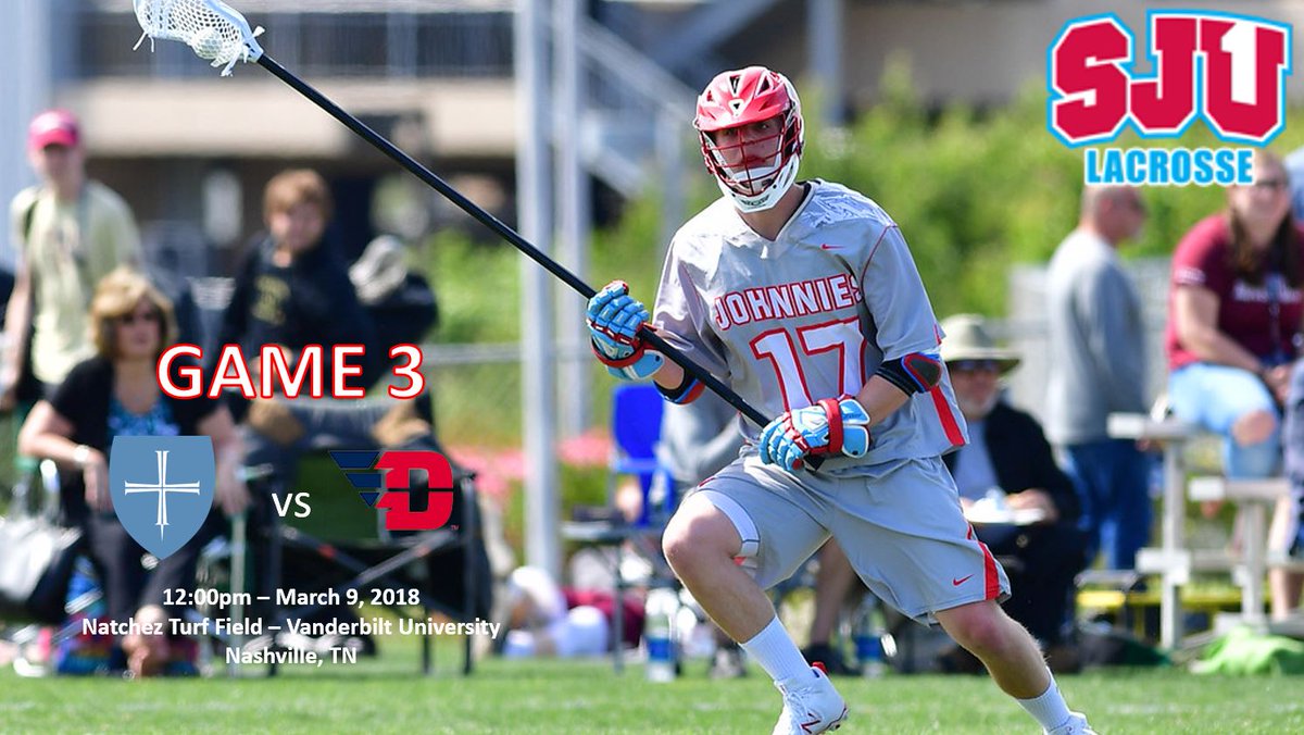 SJULAX's tweet photo. #7 @SJULAX vs #5 @DaytonLax! #JudgementWeekend @MCLA @UMLClax https://t.co/zA4uOCRqcp