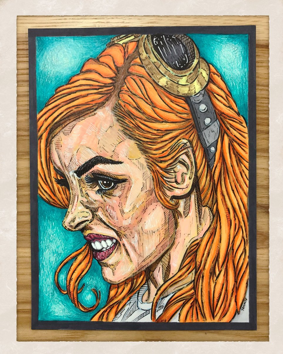 PaxtonTatum's tweet photo. Happy Friday! Just finished this #portrait of @BeckyLynchWWE - third in my #illustration series for #design100 #copicmarkers #prismacolor #pencils #art #ArtistOnTwitter #artistoninstagram https://t.co/F0TjAzoUv8