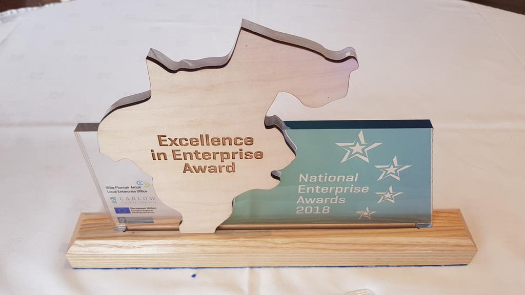 SilverSpearGin's tweet photo. Delighted to receive 2 awards in the National Enterprise Awards &amp; Win the Excellence in Production Award! Big thanks to @CarlowLEO, the Judges and Congratulations to all the winners! https://t.co/SiA2y3aJHV