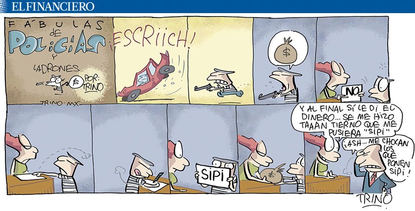 ElFinanciero_Mx's tweet photo. #MonerosFinancieros: Fábulas de policías y ladrones, de @trinomonero https://t.co/ly5IvOPhay https://t.co/88mFrZEZxu