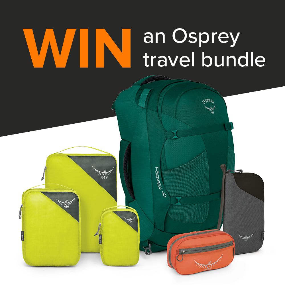 OspreyEurope's tweet image. WIN the ultimate #Osprey Travel bundle!
All you have to do to enter is simply FOLLOW @OspreyEurope and RETWEET this photo!
Competition closes midnight 23th March 2018.
For full T&amp;amp;Cs: buff.ly/2p1BuAZ
#OspreyEurope #travel #travelling #adventure #Farpoint #Fairview