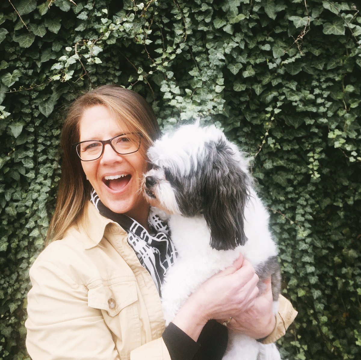Crisp_Agency's tweet photo. Casey Taylor. Director of Operations. We hired her for her dog. https://t.co/ZIEzAiOcGq