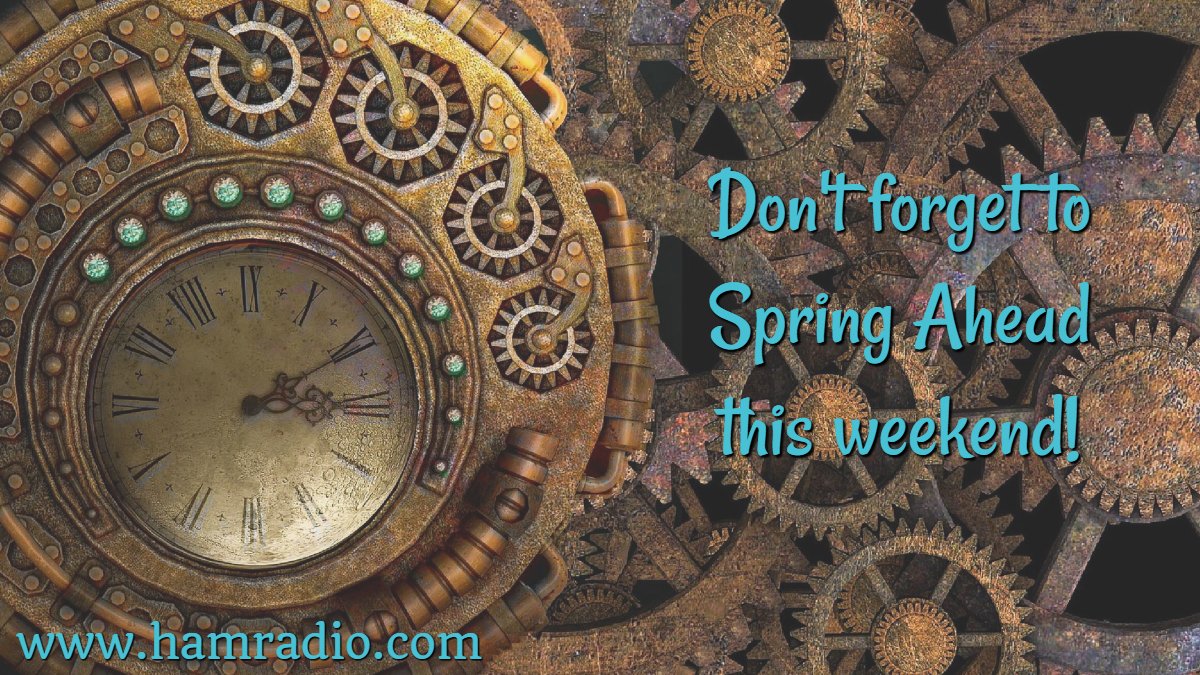 HamRadioOutlet's tweet photo. Don't forget about the clocks in your #hamradio shack that aren't set for UTC! Daylight Savings Time starts this weekend! https://t.co/ianrVSggiJ