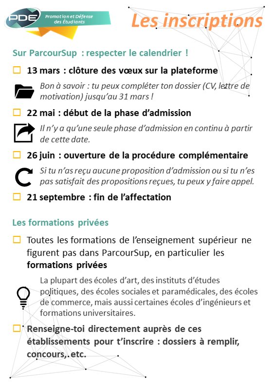 À l’assaut des études supérieures! #parcousup #rentrée2018📚

▶️Pour ne pas vous perdre dans l’enseignement supérieur avant même d’y être entré, c'est par ici ! #vieétudiante #orientation
Vous trouverez l’essentiel dans ces fiches, pour tout le reste 👉 contact@pde.fr 
1/3