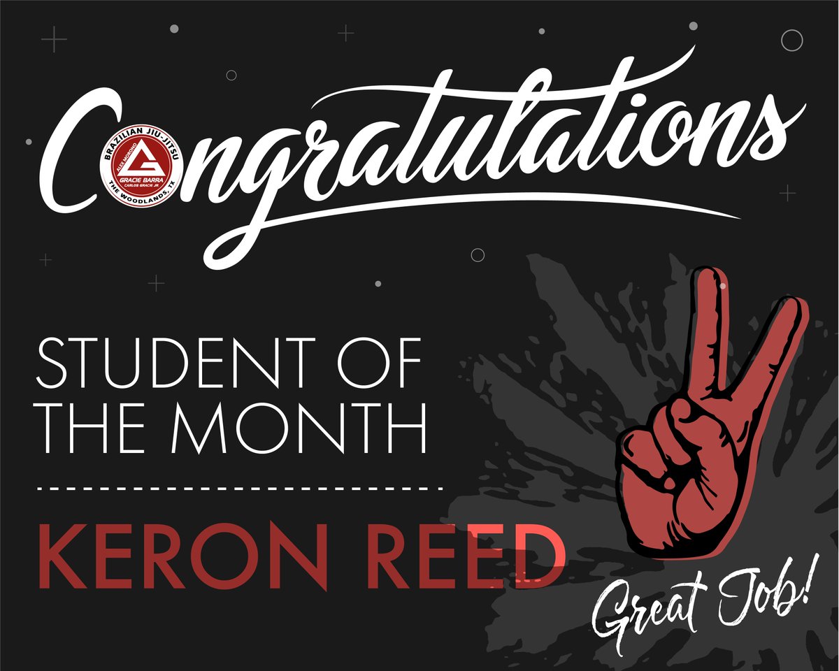GBTW_TeamFrenzy's tweet photo. We would like to congratulate Keron Reed for being our Student of the Month for March!
Keep on being awesome!
https://t.co/kXztrSsTcZ
Don't forget about our FREE 7-Day Trial! Bring your friends!
#instructorofthemonth #graciebarrathewoodlands #graciebarra #gbtw #teamfrenzy https://t.co/ZoRTJ97KU1