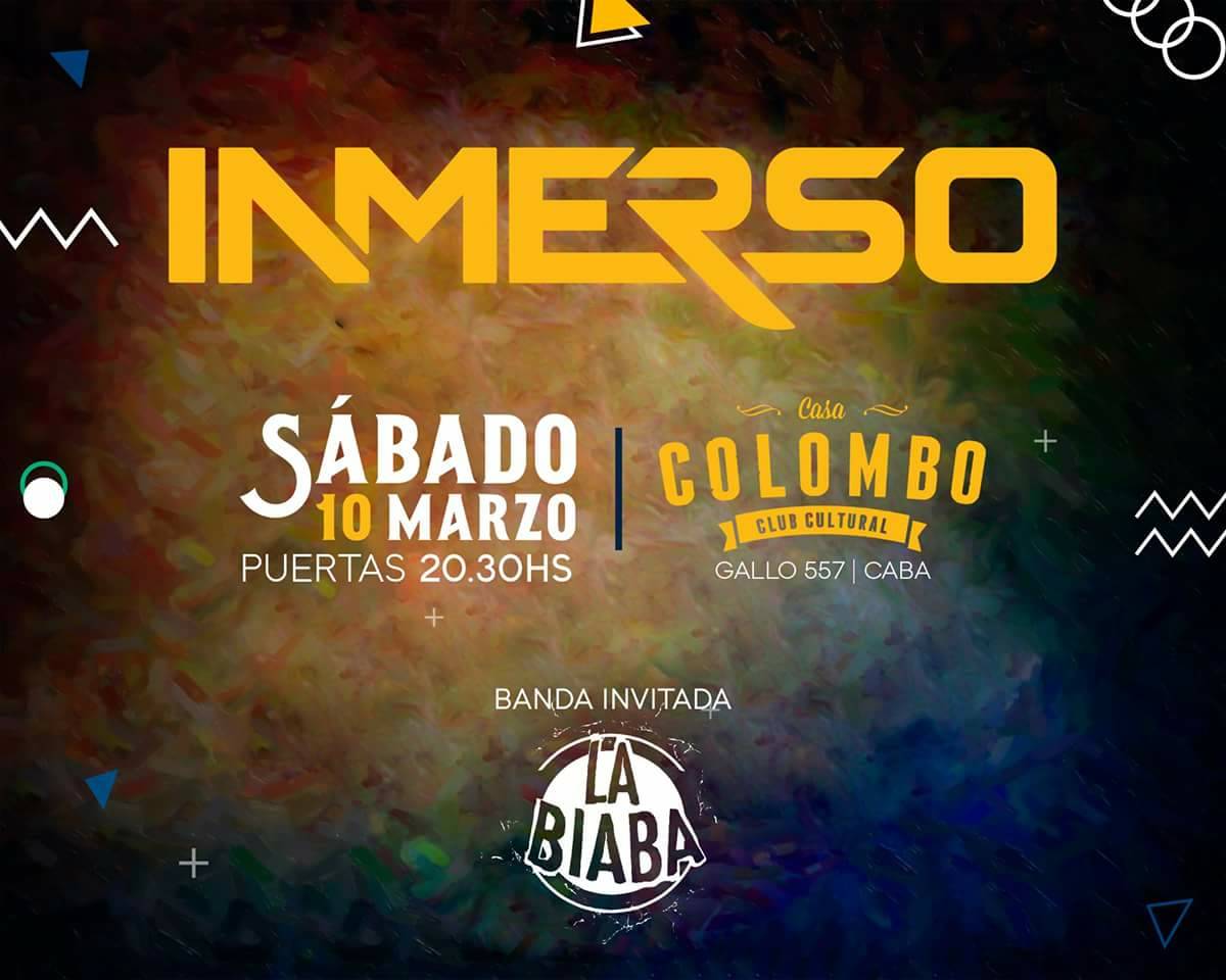MMQRock's tweet photo. #AgendaMMQR 
Mañana @InmersoRock  se presenta en #CasaColombo (Gallo 557 - CABA) a partir de las 20.30hs 

Banda Invitada: @labiabaoficial https://t.co/yHHWay40Gi