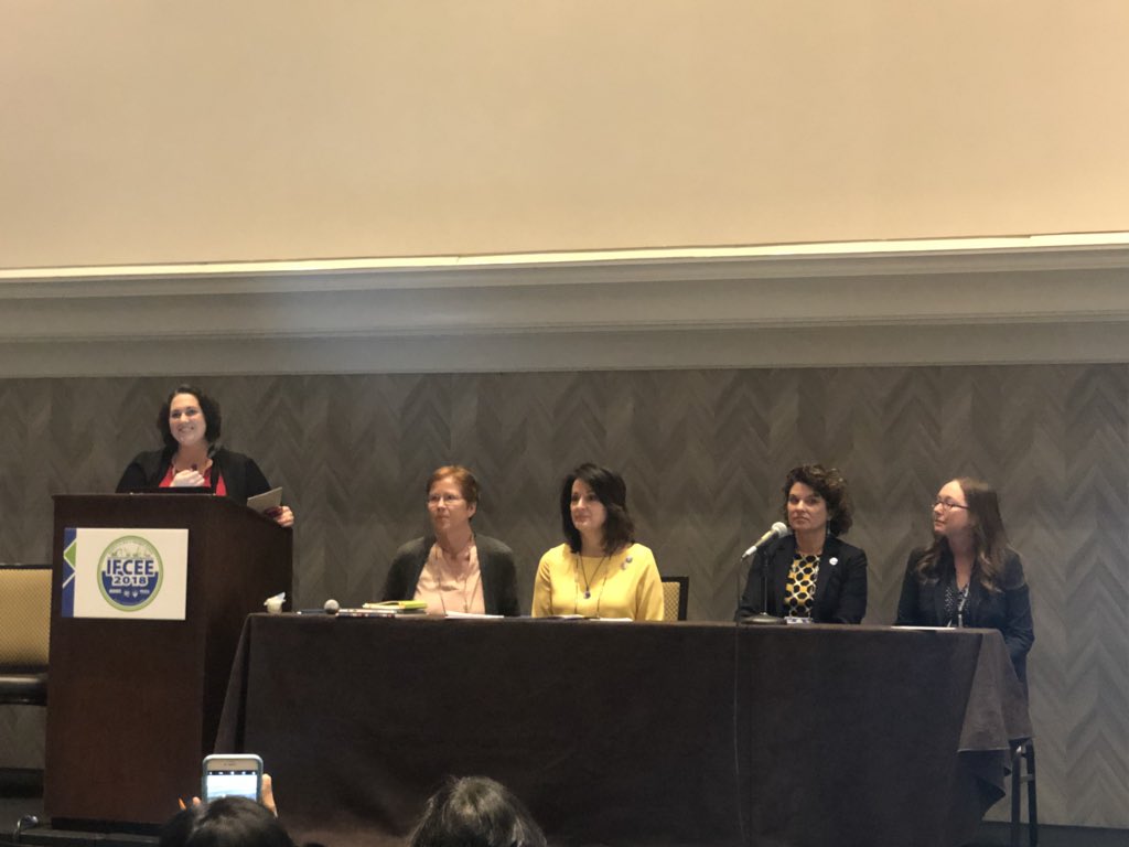 Industry-Academic Partnerships panel Mary-Ellen Large, Peggy Hagerty Duffy, and Dr. Jennifer Nicks <a href="/geotechnicks/">Jennifer Nicks</a> #DFIwomen #IFCEE2018