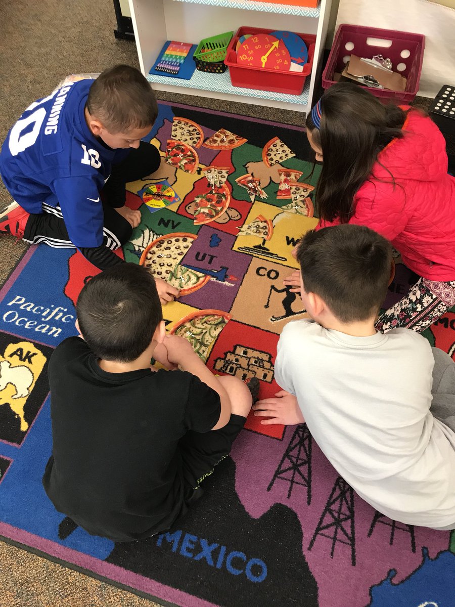 MWES_Valenti's tweet photo. Pizza fraction fun 🍕 #equivalentfractions @mweschool #mweschool https://t.co/0moxWHdyfA