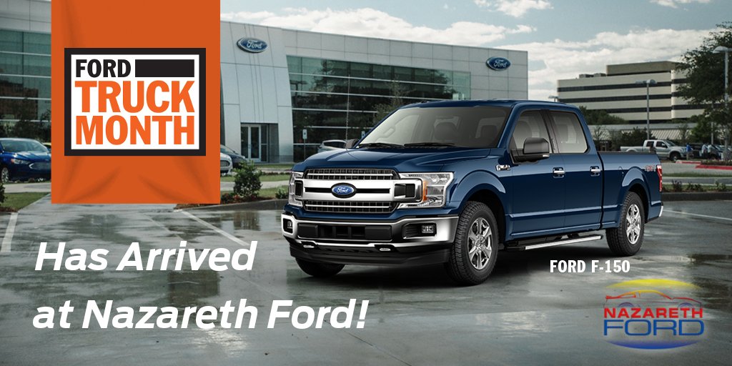 Truck Month has arrived! Stop in and check out the great selection of trucks! #FordF150 #FordTrucks #TruckMonth #F150 #NazarethFord