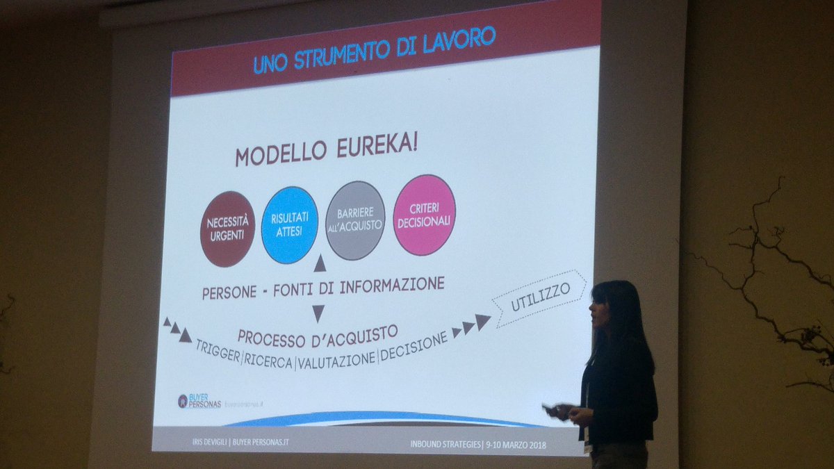 engitel's tweet photo. Ad @Inbound_Event @IrisDevigili spiega il suo metodo per creare le #buyerpersonas indispensabili per l'#InboundMarketing 🔹#inboundstrategies #inbound18 https://t.co/YD2wtt0DVY