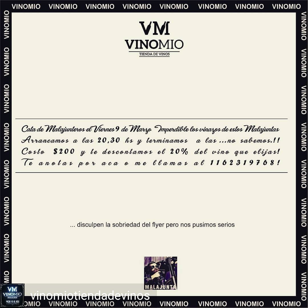 MalajuntaWines's tweet photo. 😁😉Seeeeeee!!!! Esta noche sale Vinomio... ☻ Dónde termina esto? 😈sorpresa. Hay sorteo de gorrita MALAJUNTA. @vinomiotiendadevinos #wineplace #winetas #vino #viernes #saleparty https://t.co/rbDitmT2lz