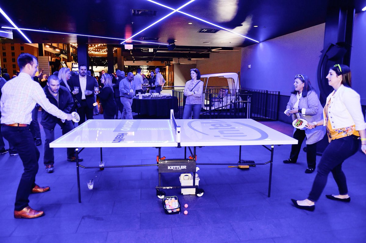 esg360's tweet photo. We had a blast putting together the #LenovoHIMSS Topgolf event last night! Complete with impersonators, ping pong, cornhole, an Orbit 360 booth, live DJ and of course, the most exciting golf in town. ⛳️🎆🥂 #esgrocks https://t.co/P0F39ut2mp