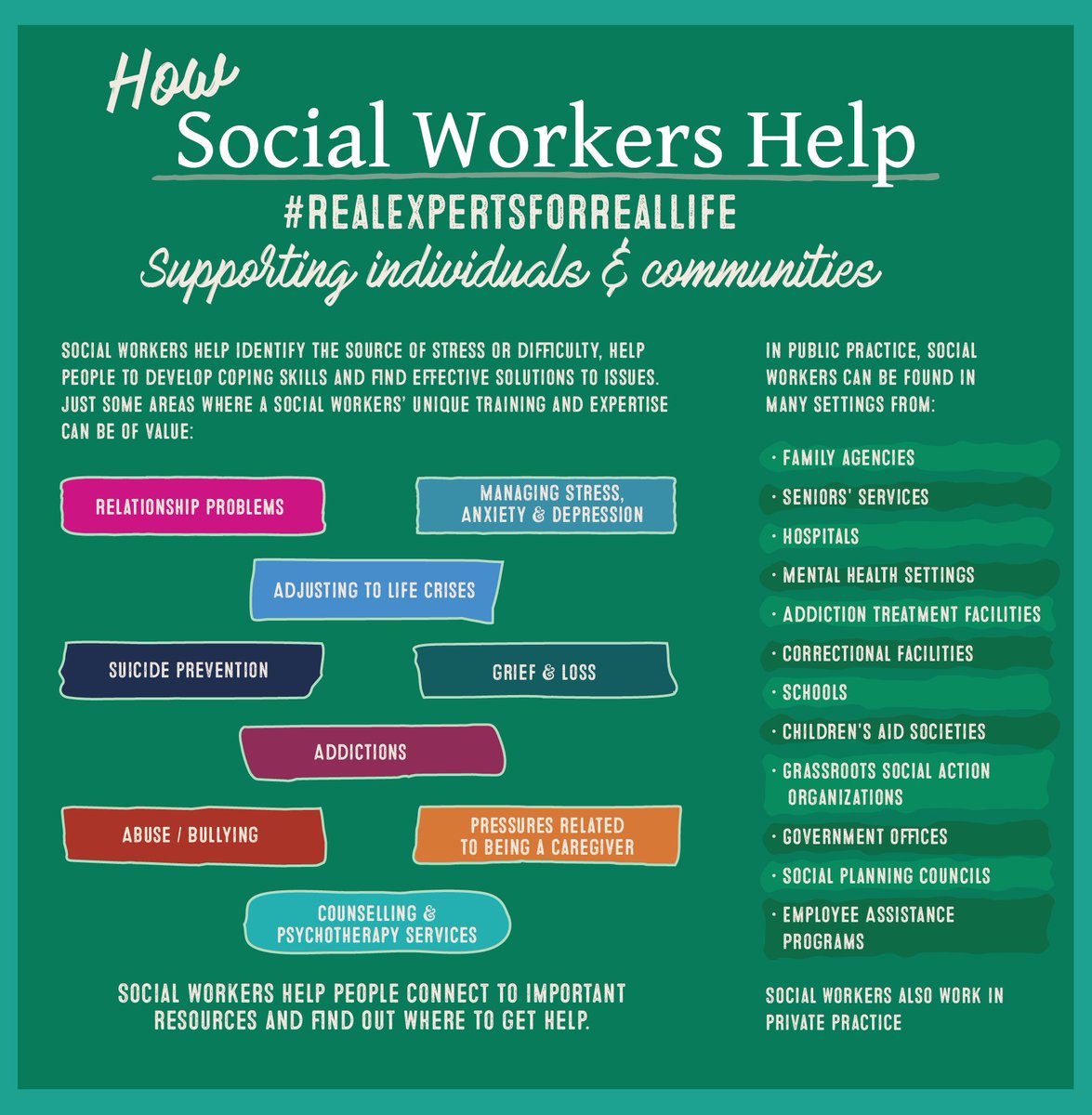 PLASP_CCS's tweet photo. Celebrating #RealExpertsForRealLife during #SocialWorkWeek. Thank you to @oasw_info and all social workers for the work that you do - every day. 💙💛 https://t.co/3Iu7ovosSi
